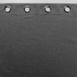 Rideau Occultant Isolant (135 X 260 Cm) Occultiss Gris Anthracite -Eminza rideau a oeillets 135 x 260 cm 100 occultant chambray uni occultiss anthracite 118375 1656077976