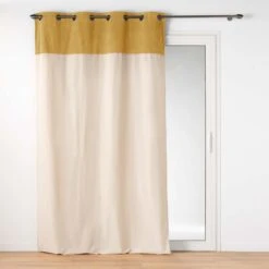 Rideau Bouclette (140 X 240 Cm) Tessa Jaune Ocre 3 Rideau Bouclette (140 X 240 Cm) Tessa Jaune Ocre -Eminza rideau a oeillets 140 x 240 cm polycoton top bouclette unie tessa ocre 130549 1689597627