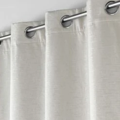 Rideau Thermique Isolant (140 X 260 Cm) Polarine Ecru 4 Rideau Thermique Isolant (140 X 260 Cm) Polarine Ecru -Eminza rideau a oeillets 140 x 260 cm isolant jacquard polarine naturel 130583 1689166435