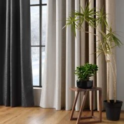 Rideau Thermique Isolant (140 X 260 Cm) Polarine Ecru 2 Rideau Thermique Isolant (140 X 260 Cm) Polarine Ecru -Eminza rideau a oeillets 140 x 260 cm isolant jacquard polarine naturel 130583 1689166446