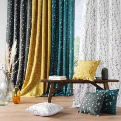 Rideau (140 X 260 Cm) Sakura Blanc 3 Rideau (140 X 260 Cm) Sakura Blanc -Eminza rideau a oeillets 140 x 260 cm polyester imprime applique sakura blanc 130528 1689599942