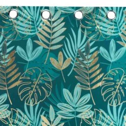 Rideau (140 X 260 Cm) Ornella Vert émeraude -Eminza rideau a oeillets 140 x 260 cm polyester imprime metallise ornella emeraude 117988 1656661669