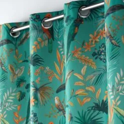 Rideau (140 X 260 Cm) Panis Bleu -Eminza rideau a oeillets 140 x 260 cm polyester imprime panis bleu 113741 1642690828