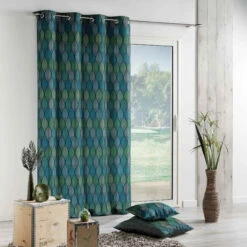 Rideau (140 X 260 Cm) Winter Green Bleu