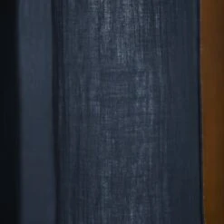 Rideau Gaze De Coton Ajustable (140 X Max 300 Cm) Gaïa Bleu Nuit 5 Rideau Gaze De Coton Ajustable (140 X Max 300 Cm) Gaïa Bleu Nuit -Eminza rideau ajustable 8 anneaux pince gaze de coton 140 x 300 cm minuit dark blue ga a 109370 1631603558