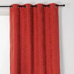 Rideau Occultant Isolant (140 X H260 Cm) Alaska Terracotta