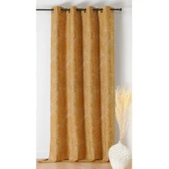 Rideau Obscurcissant Isolant (140 X 240 Cm) Bengale Jaune Moutarde 2 Rideau Obscurcissant Isolant (140 X 240 Cm) Bengale Jaune Moutarde -Eminza rideau bengale 140x240cm 37 moutarde cru cn 131090 1690883649