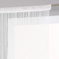 Rideau De Fil (90 X H200 Cm) Uni Blanc