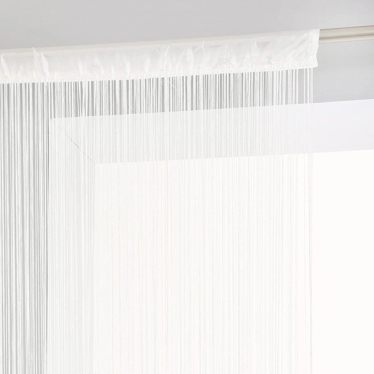 Rideau de fil (90 x H200 cm) Uni Ivoire Rideau De Fil (90 X H200 Cm) Uni Ivoire -Eminza rideau de fil 90 x h200 cm uni ivoire 15755 2