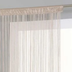 Rideau De Fil (90 X H200 Cm) Uni Lin