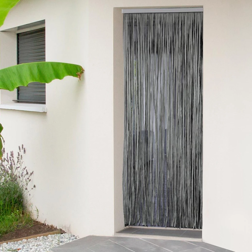 Rideau de porte (90 x 200 cm) Lanna Vert de gris Rideau De Porte (90 X 200 Cm) Lanna Vert De Gris -Eminza rideau de porte 90 x 200 cm lanna vert de gris 99080 1682516394