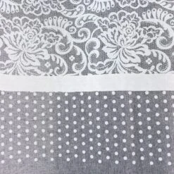 Rideau Coton Recyclé (140 X 240 Cm) Elisa Gris Clair -Eminza rideau elisa en coton recycl avec top imprim 8 illets en mtal argent diam tre intrieur 4 cm 140x240 cm gris clair 127449 1675067091