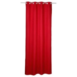 Rideau Occultant Isolant (140 X 260 Cm) Isaia Rouge -Eminza rideau isolant rouge 140x260 63856 2