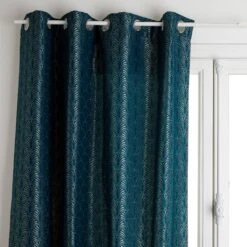 Rideau (140 X 260 Cm) Luxury Art Bleu Canard