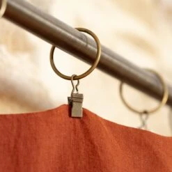 Rideau Lin Lavé Ajustable (140 X Max 270 Cm) Louise Terracotta 3 Rideau Lin Lavé Ajustable (140 X Max 270 Cm) Louise Terracotta -Eminza rideau lin lav ajustable 140 x max 270 cm louise terracotta 122617 1686038932