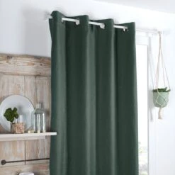 Rideau Obscurcissant (140 X 260 Cm) Copenhague Vert Sapin