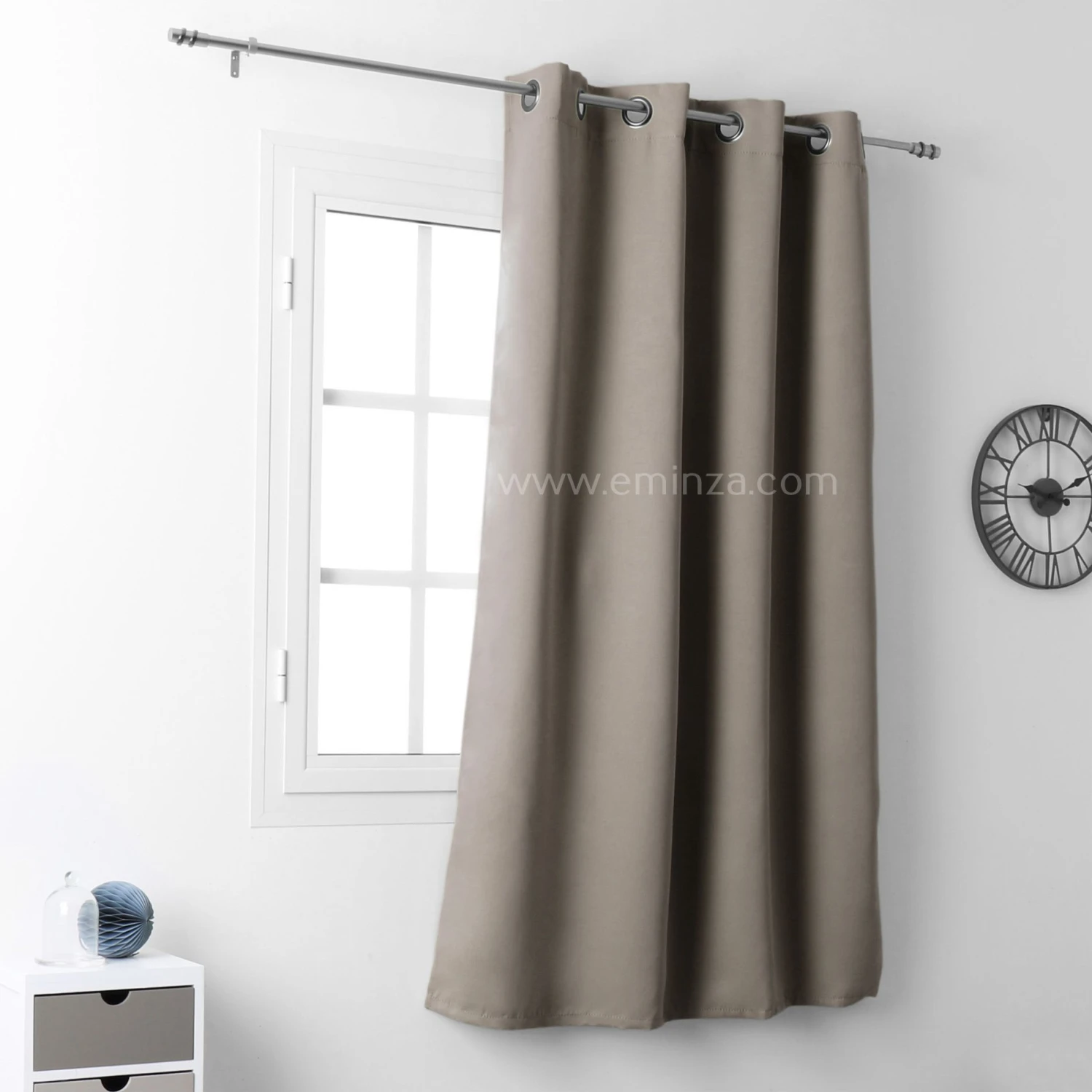 Rideau occultant (135 x H180 cm) Notte Lin Rideau Occultant (135 X H180 Cm) Notte Lin -Eminza rideau occultant 135 x h180 cm notte lin 57758