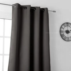 Rideau Occultant (140 X H280 Cm) Notte Gris Anthracite -Eminza rideau occultant 140 x h280 cm notte gris anthracite 57735 2