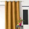 Rideau Occultant Isolant (140 X H260 Cm) Alaska Jaune Moutarde