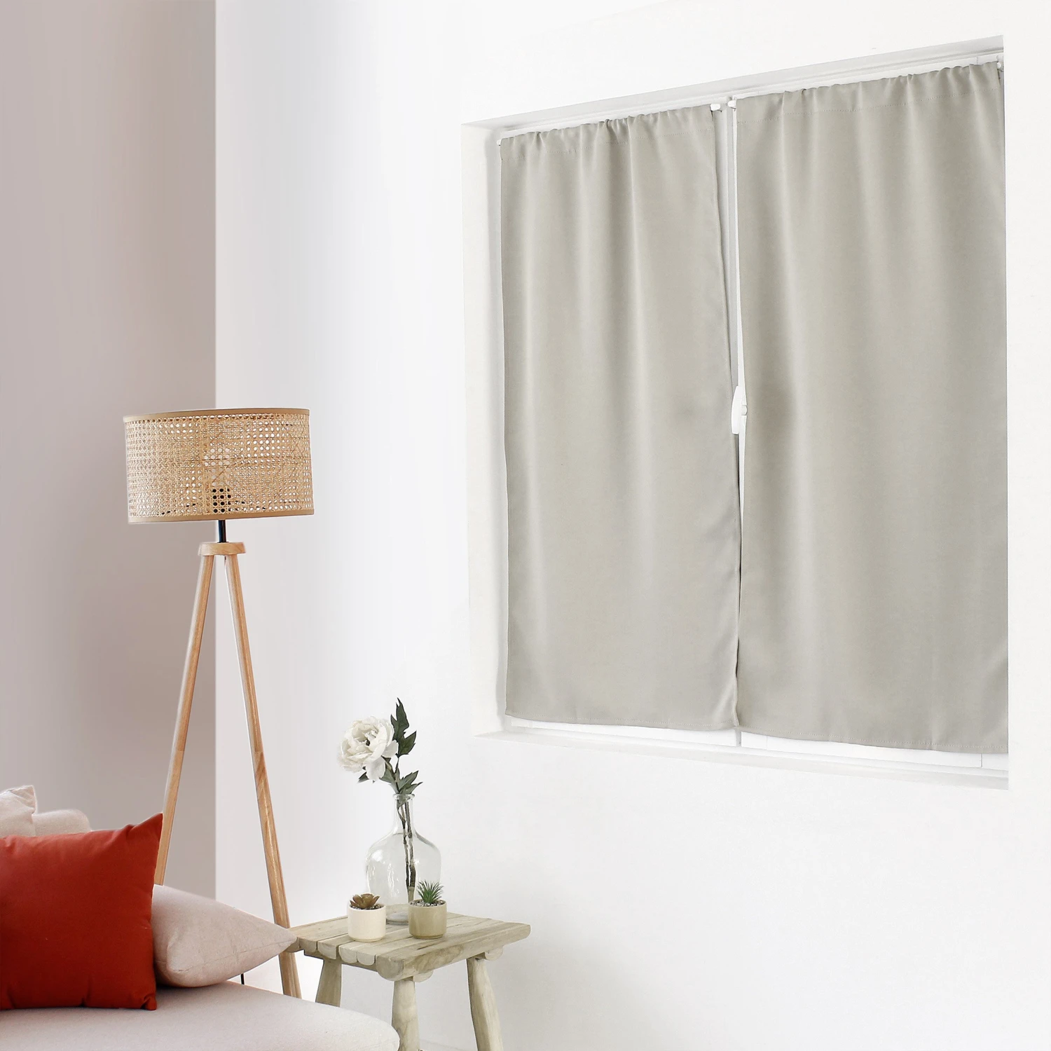 Rideau occultant passe-tringle (60 x 120 cm) Night Beige Rideau Occultant Passe-tringle (60 X 120 Cm) Night Beige -Eminza rideau occultant passe tringle 60 x 120 cm night beige 130989 1695384558