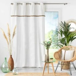 Rideau Coton (140 X 240 Cm) Alizée Ecru