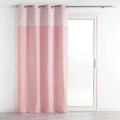 Rideau Coton (140 X 240 Cm) Artchic Rose -Eminza rideau tamisant 140 x 240 cm artchic rose 96181 1628686966