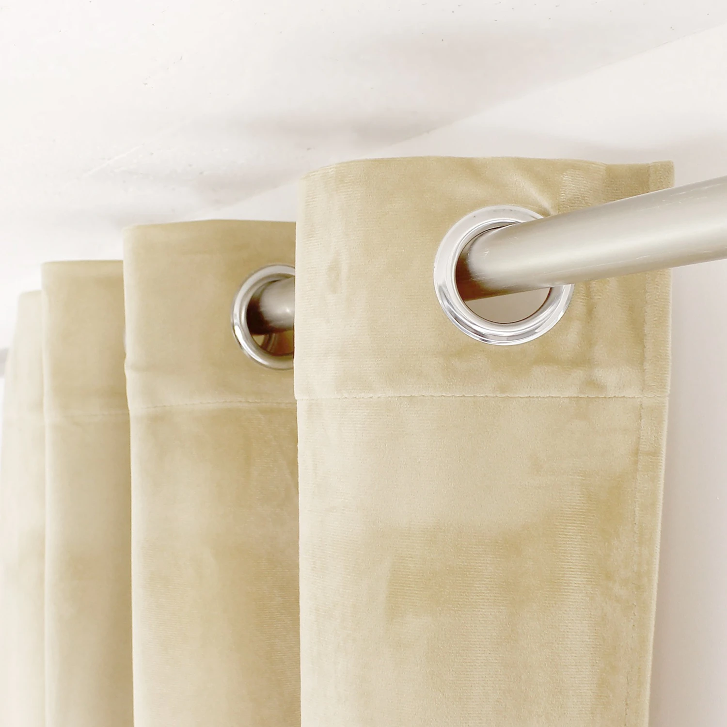 Rideau velours (140 x 240 cm) Nounours Sable Rideau Velours (140 X 240 Cm) Nounours Sable -Eminza rideau tamisant 140 x 240 cm nounours sable 108485 1635156487