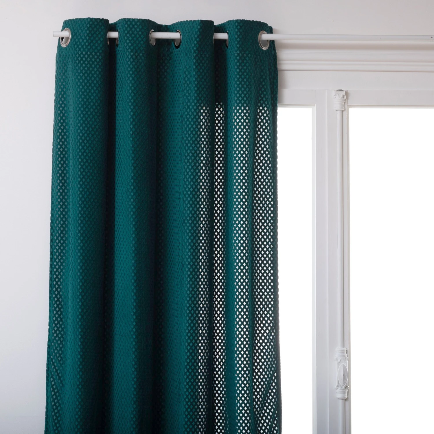 Rideau (140 x 260 cm) Carro Bleu canard Rideau (140 X 260 Cm) Carro Bleu Canard -Eminza rideau tamisant 140 x 260 cm carro bleu canard 119041 1662970989