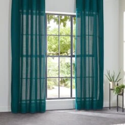 Rideau (140 X 260 Cm) Carro Bleu Canard