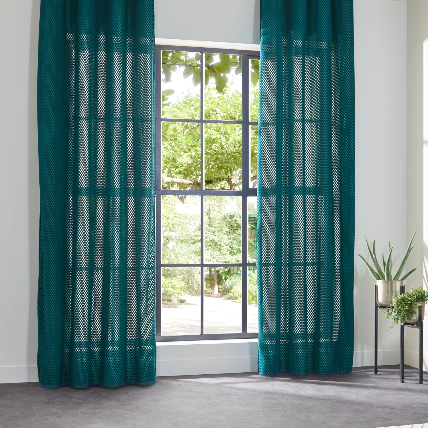 Rideau (140 x 260 cm) Carro Bleu canard Rideau (140 X 260 Cm) Carro Bleu Canard -Eminza rideau tamisant 140 x 260 cm carro bleu canard 119041 1669043960