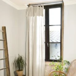 Rideau Gaze De Coton Ajustable (140 X Max 300 Cm) Gaïa Beige Pampa 3 Rideau Gaze De Coton Ajustable (140 X Max 300 Cm) Gaïa Beige Pampa -Eminza rideau tamisant ajustable 140 x max 300 cm ga a beige pampa 121984 1668432460