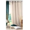 Rideau Coton Lavé (135 X 240 Cm) Linette Beige