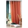 Rideau Coton Lavé (135 X 240 Cm) Linette Terracotta