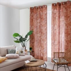 Rideau (135 X 240 Cm) Tasmania Marron Cognac