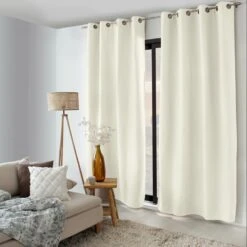 Rideau Occultant Isolant (135 X 240 Cm) Nordica Ecru