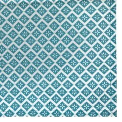 Lot De 4 Serviettes Coton Tika Bleu Canard -Eminza serv table imp ctn tikal x4 bleu canard 111503 1639662202