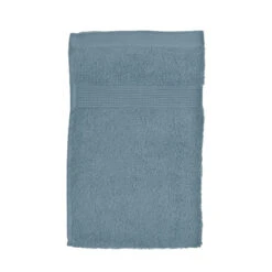 Serviette De Bain (30 X 50 Cm) Krista Bleu Orage