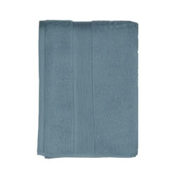 Serviette De Bain (70 X 130 Cm) Krista Bleu Orage