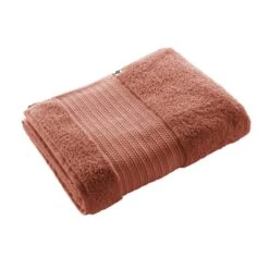 Serviette De Bain Coton Bio (90 X 150 Cm) Garance Terracotta -Eminza serviette de bain 90 x 150 cm garance terracotta coton bio 112736 1641212611