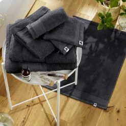 Serviette De Bain Coton Bio (70 X 130 Cm) Garance Gris Orage 2 Serviette De Bain Coton Bio (70 X 130 Cm) Garance Gris Orage -Eminza serviette de bain coton bio 70 x 130 cm garance gris orage 112685 1641808344