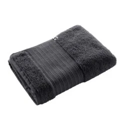 Serviette De Bain Coton Bio (70 X 130 Cm) Garance Gris Orage 5 Serviette De Bain Coton Bio (70 X 130 Cm) Garance Gris Orage -Eminza serviette de douche 70 x 130 cm garance orage coton bio 112685 1641214468