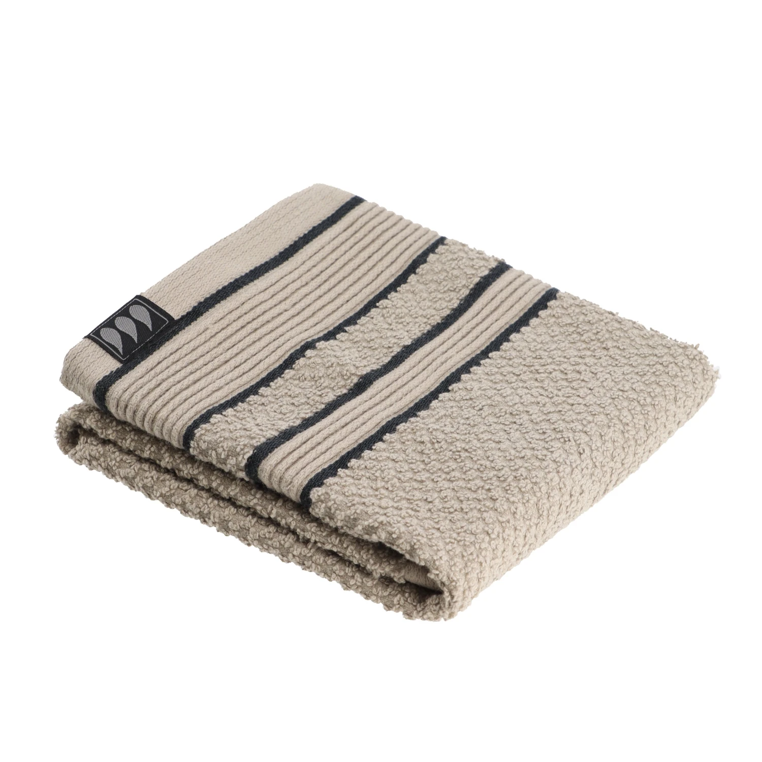 Serviette de bain (30 x 50 cm) Black Line Gris ficelle / noir Serviette De Bain (30 X 50 Cm) Black Line Gris Ficelle / Noir -Eminza serviette invite 30x50 cm 100 coton ficelle noir 128146 1683101761