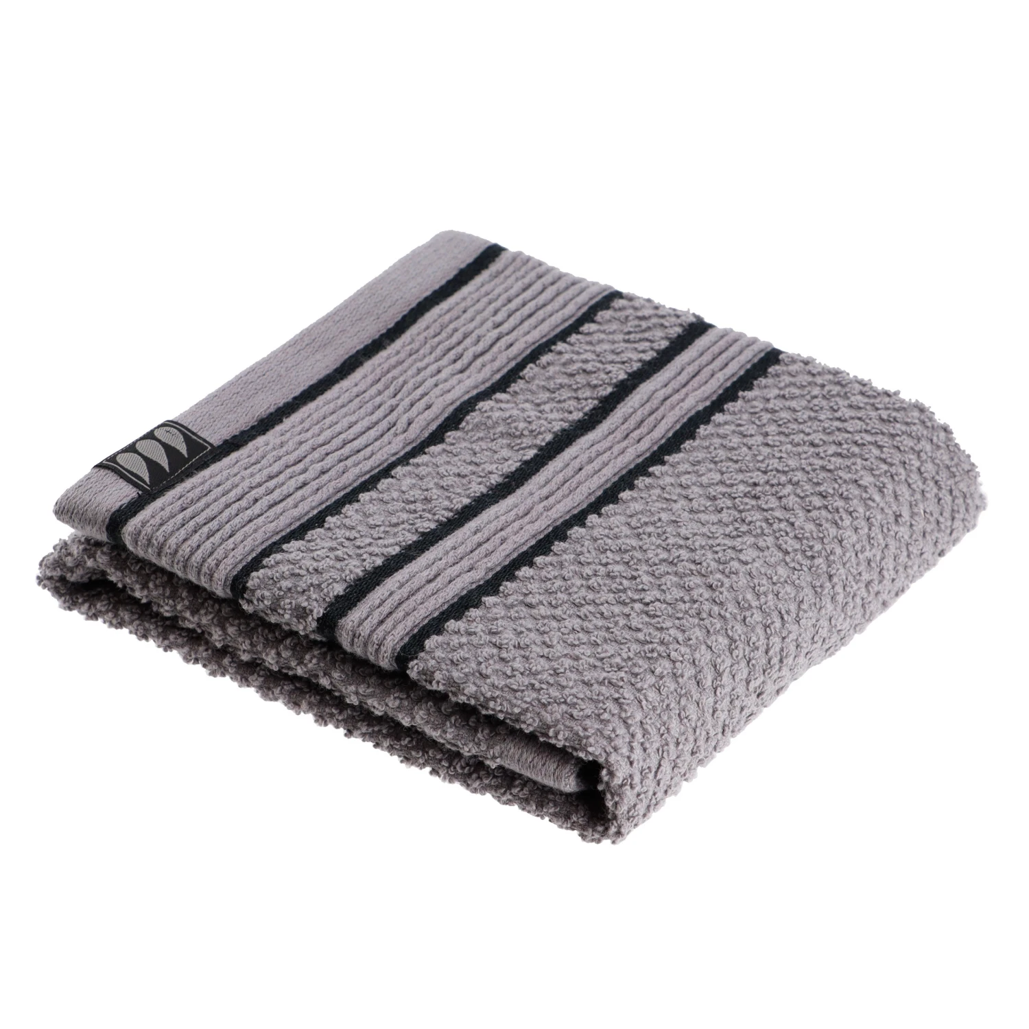 Serviette de bain (30 x 50 cm) Black Line Gris / noir Serviette De Bain (30 X 50 Cm) Black Line Gris / Noir -Eminza serviette invite 30x50 cm 100 coton gris noir 128147 1683102309