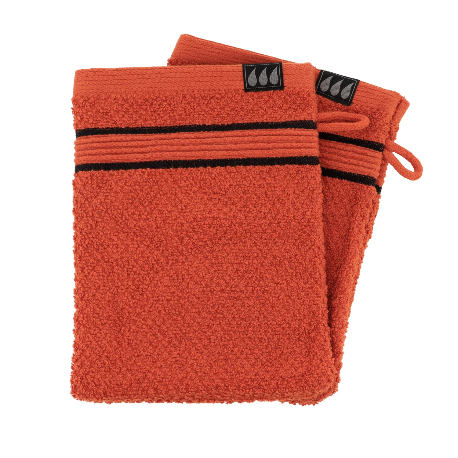 Lot de 2 gants de toilette coton Black Line Terracotta / noir Lot De 2 Gants De Toilette Coton Black Line Terracotta / Noir -Eminza set de 2 gants de toilette 15x21 cm 100 coton terre de sienne noir 128139 1683100995