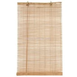 Store Enrouleur à Baguettes (60 X 180 Cm) Bambou Naturel -Eminza store enrouleur a baguettes 60 x h180 cm bambou naturel 24293 3