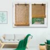 Store Enrouleur à Baguettes (60 X 180 Cm) Bambou Naturel
