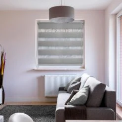 Store Enrouleur Jour / Nuit (45 X 180 Cm) Gris Clair