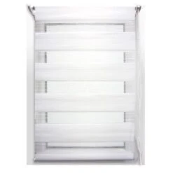 Store Enrouleur Jour / Nuit (45 X 90 Cm) Blanc 4 Store Enrouleur Jour / Nuit (45 X 90 Cm) Blanc -Eminza store enrouleur lumiere nuit 45x90cm blanc 24323