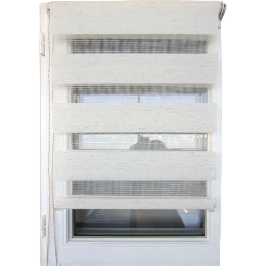 Store enrouleur Jour / Nuit (60 x H90 cm) Beige chiné Store Enrouleur Jour / Nuit (60 X H90 Cm) Beige Chiné -Eminza store enrouleur lumiere nuit 60x90cm beige chine 52009