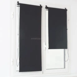 Store Enrouleur Occultant (60 X 90 Cm) Uni Noir